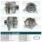 H5514882 HOFFER alternátor H5514882 HOFFER