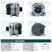 H5515065 HOFFER alternátor H5515065 HOFFER