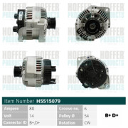 H5515079 HOFFER alternátor H5515079 HOFFER