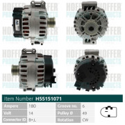 H55151071 HOFFER alternátor H55151071 HOFFER
