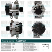 H55151102 HOFFER alternátor H55151102 HOFFER