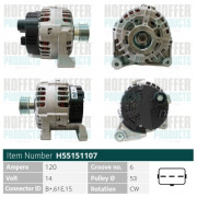 H55151107 HOFFER alternátor H55151107 HOFFER