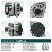 H55151144 HOFFER alternátor H55151144 HOFFER