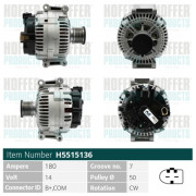 H5515136 HOFFER alternátor H5515136 HOFFER