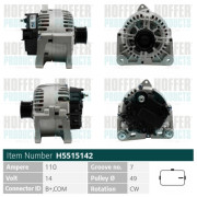 H5515142 HOFFER alternátor H5515142 HOFFER