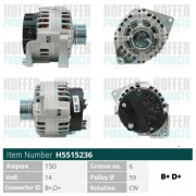 H5515236 HOFFER alternátor H5515236 HOFFER