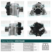 H5515240 HOFFER alternátor H5515240 HOFFER