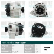 H5515289 HOFFER alternátor H5515289 HOFFER