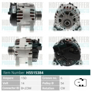 H5515384 HOFFER alternátor H5515384 HOFFER