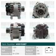 H5515387 HOFFER alternátor H5515387 HOFFER