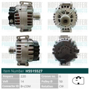 H5515527 HOFFER alternátor H5515527 HOFFER