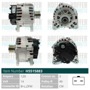 H5515883 HOFFER alternátor H5515883 HOFFER