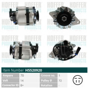 H5520920 HOFFER alternátor H5520920 HOFFER