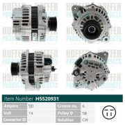 H5520931 HOFFER alternátor H5520931 HOFFER