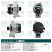 H5530270 HOFFER alternátor H5530270 HOFFER