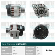 H5530393 HOFFER alternátor H5530393 HOFFER