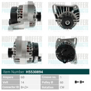H5530894 HOFFER alternátor H5530894 HOFFER