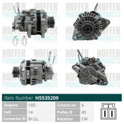 H5535209 HOFFER alternátor H5535209 HOFFER