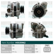 H5535962 HOFFER alternátor H5535962 HOFFER