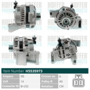 H5535973 HOFFER alternátor H5535973 HOFFER