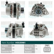 H5535981 HOFFER alternátor H5535981 HOFFER