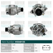 H5540135 HOFFER alternátor H5540135 HOFFER