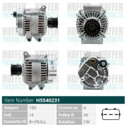 H5540231 HOFFER alternátor H5540231 HOFFER