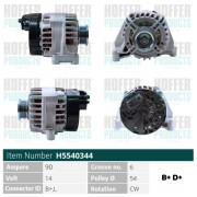 H5540344 HOFFER alternátor H5540344 HOFFER