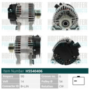 H5540406 HOFFER alternátor H5540406 HOFFER