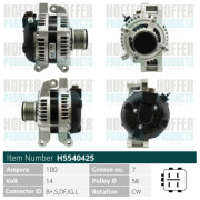 H5540425 HOFFER alternátor H5540425 HOFFER