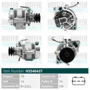 H5540437 HOFFER alternátor H5540437 HOFFER