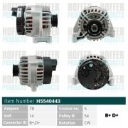 H5540443 HOFFER alternátor H5540443 HOFFER