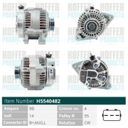 H5540482 HOFFER alternátor H5540482 HOFFER