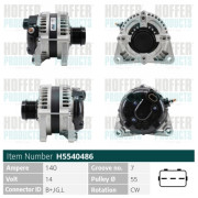 H5540486 HOFFER alternátor H5540486 HOFFER