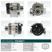 H5540811 HOFFER alternátor H5540811 HOFFER
