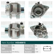 H5540815 HOFFER alternátor H5540815 HOFFER