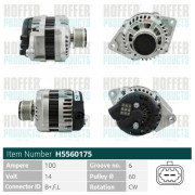 H5560175 HOFFER alternátor H5560175 HOFFER