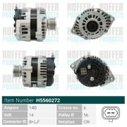 H5560272 HOFFER alternátor H5560272 HOFFER