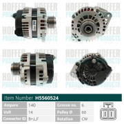 H5560524 HOFFER alternátor H5560524 HOFFER