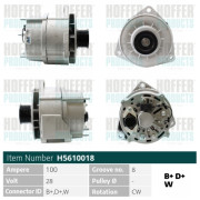 H5610018 HOFFER alternátor H5610018 HOFFER
