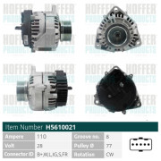 H5610021 HOFFER alternátor H5610021 HOFFER