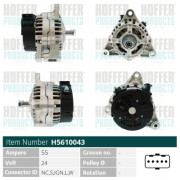 H5610043 HOFFER alternátor H5610043 HOFFER