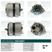 H5610057 HOFFER alternátor H5610057 HOFFER