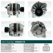 H5620119 HOFFER alternátor H5620119 HOFFER