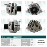 H5635001 HOFFER alternátor H5635001 HOFFER