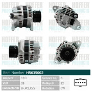 H5635002 HOFFER alternátor H5635002 HOFFER