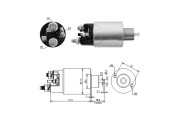 ZM1993 MESSMER elektromagnetický spínač pre żtartér ZM1993 MESSMER