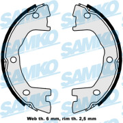 89250 Sada brzdových čelistí, parkovací brzda SAMKO