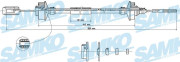 C0150C Tažné lanko, ovládání spojky SAMKO