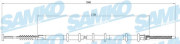 C0193B Tažné lanko, parkovací brzda SAMKO